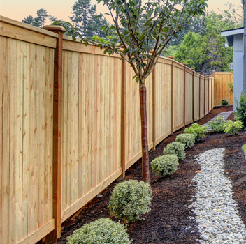 wood fence