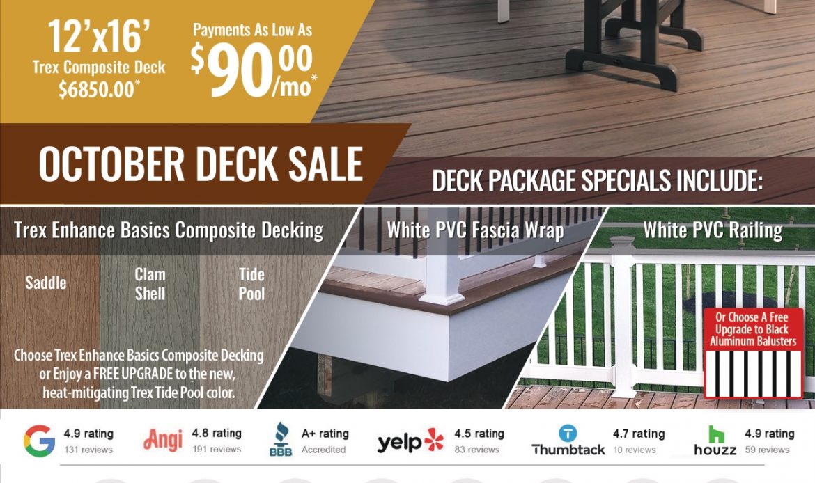 October 2024 Deck Sales Promo