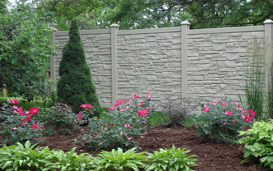 1 Beige Granite Ecostone Simtek Fence