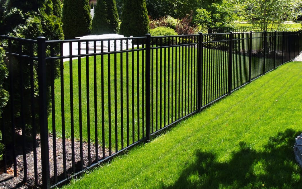 3-3 rail ascot aluminum fence