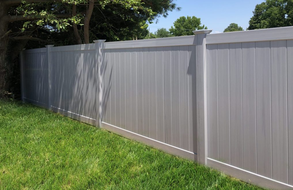 6 foot hight Ash Gray Vinyl Privacy Fence