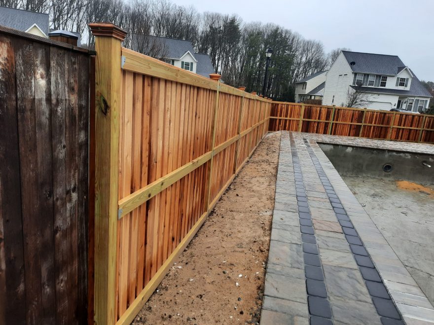 6_ height Cedar fence board and batten