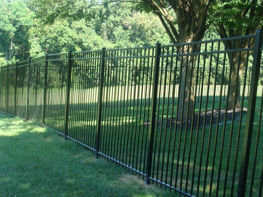 Alumi-Guard Ascot 3 Rail Flat Top Aluminum Fence 12