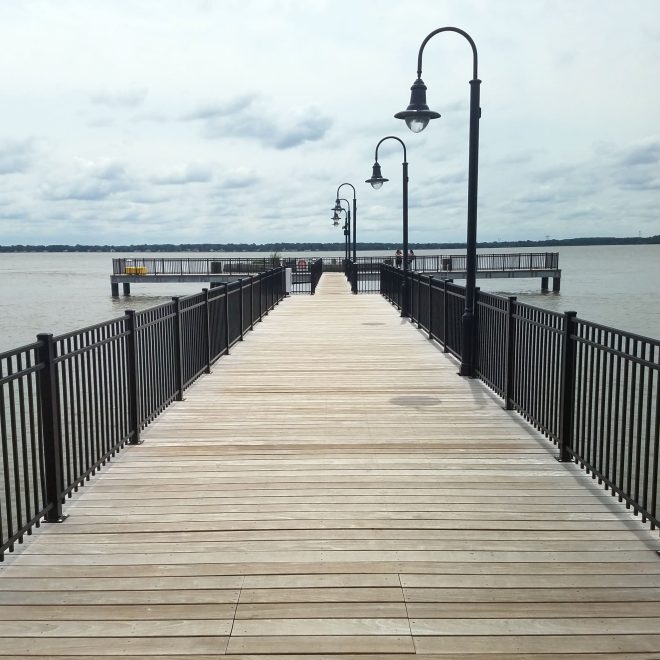 New Castle Pier Delaware with Alumi-Guard Fence Railing