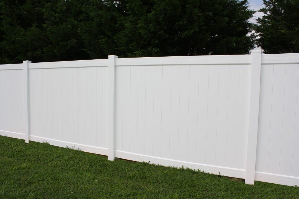 White Privacy PVC Fence