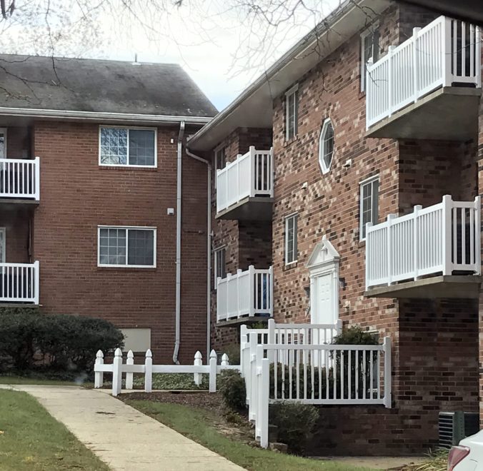 White Vinyl Balcony Railing Replacement 2